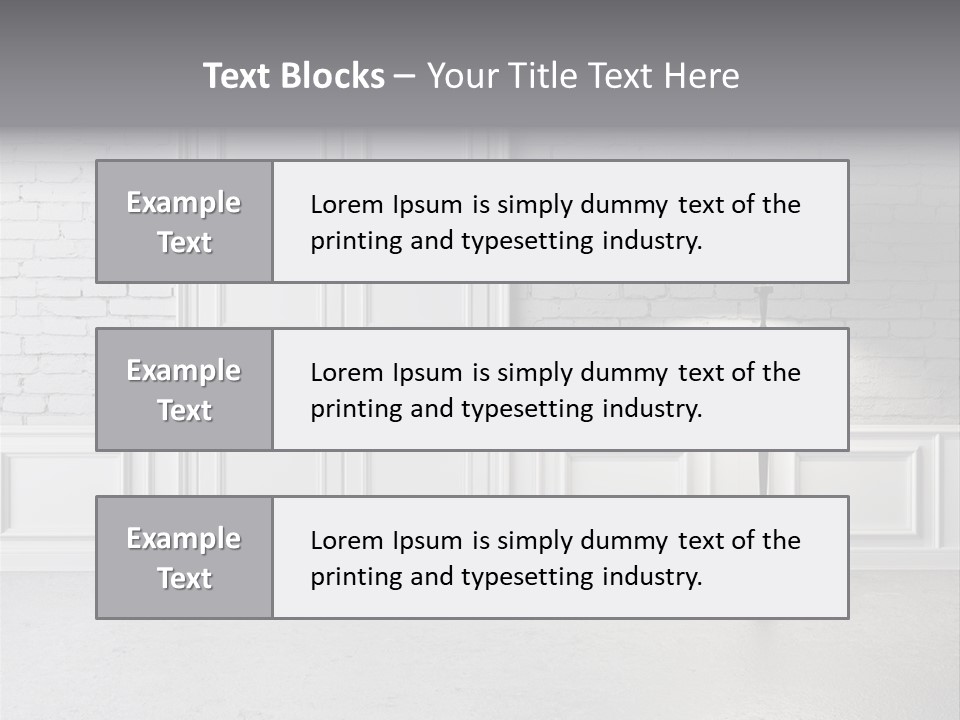 Stained Cement Building PowerPoint Template