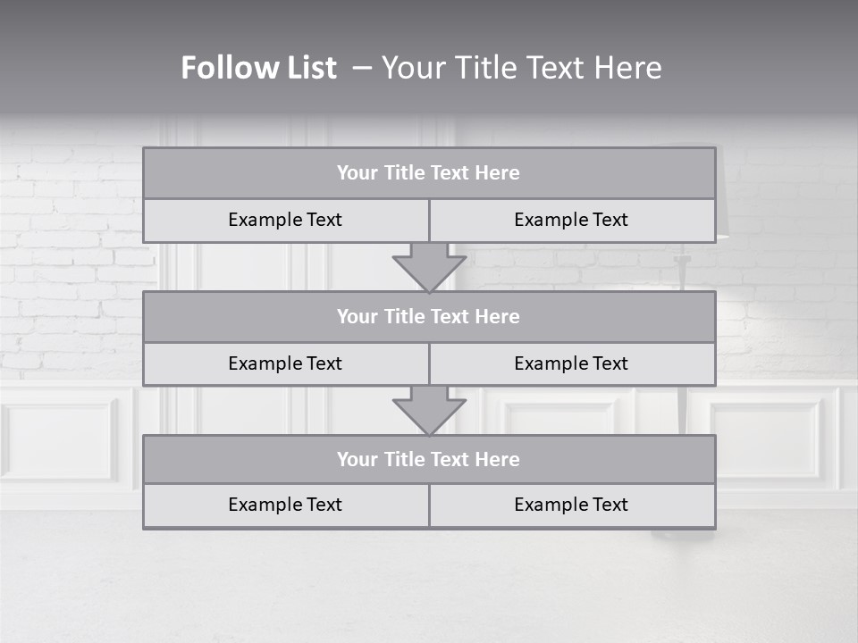 Stained Cement Building PowerPoint Template