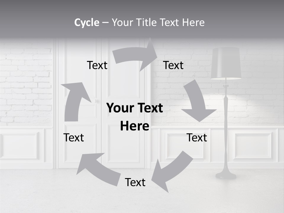 Stained Cement Building PowerPoint Template