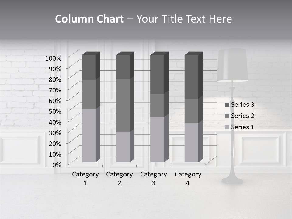 Stained Cement Building PowerPoint Template