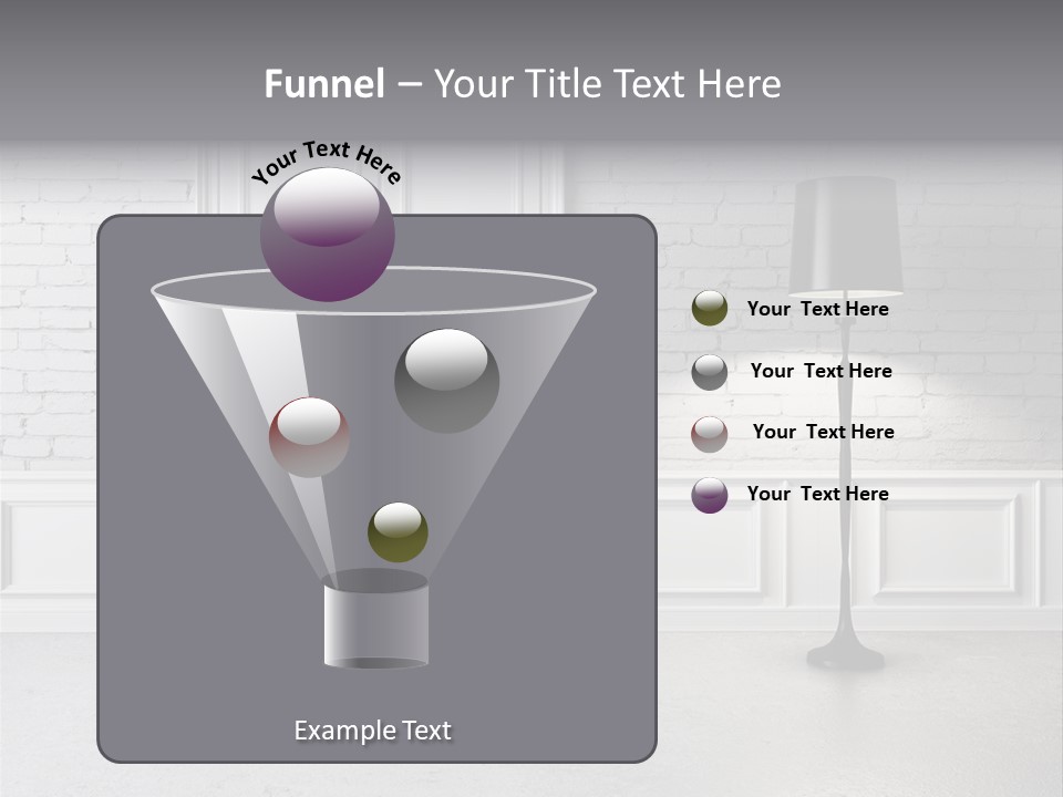 Stained Cement Building PowerPoint Template