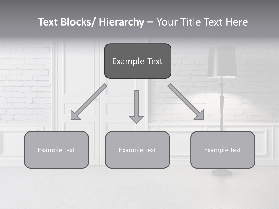 Stained Cement Building PowerPoint Template