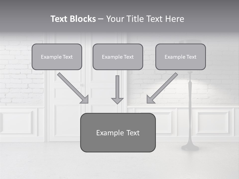 Stained Cement Building PowerPoint Template