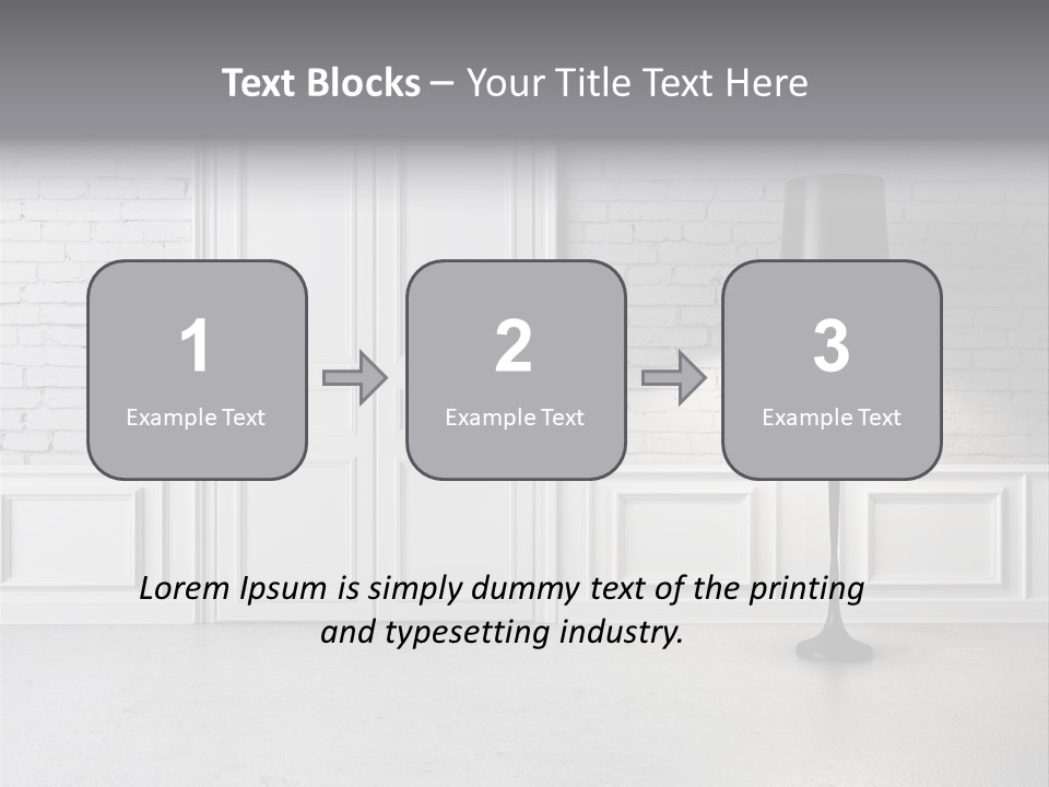 Stained Cement Building PowerPoint Template