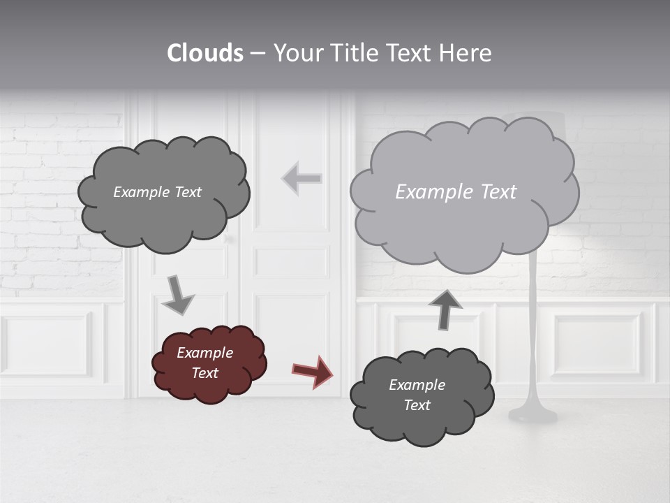 Stained Cement Building PowerPoint Template