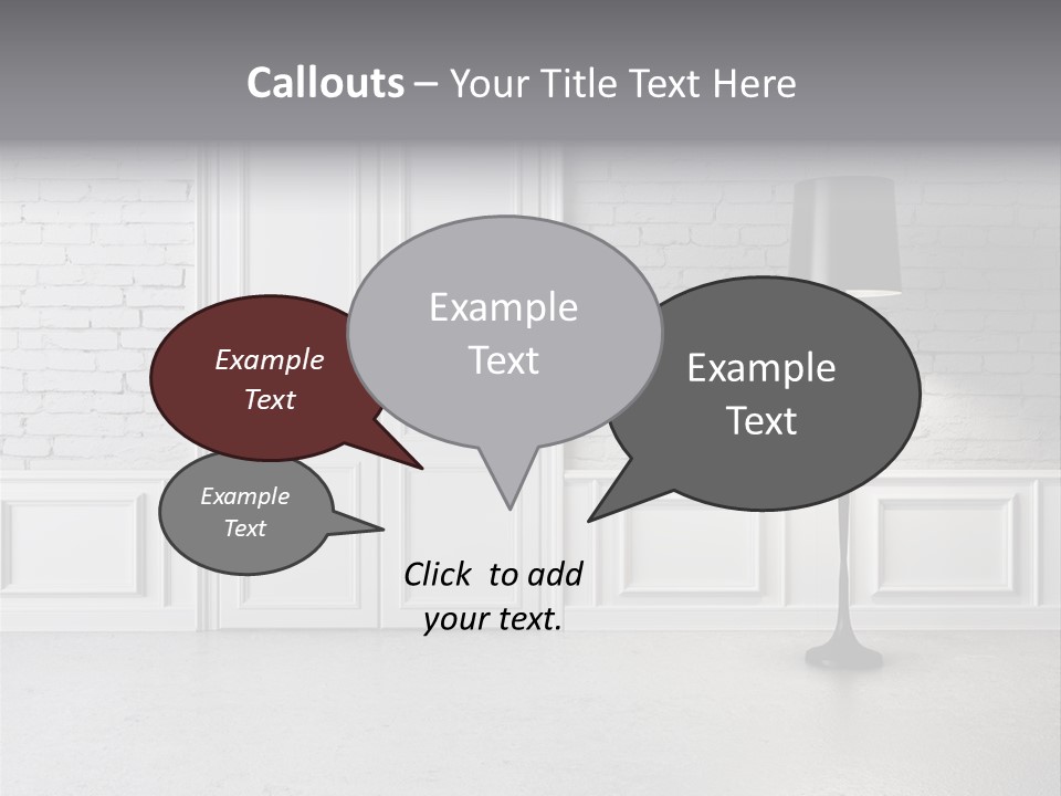 Stained Cement Building PowerPoint Template