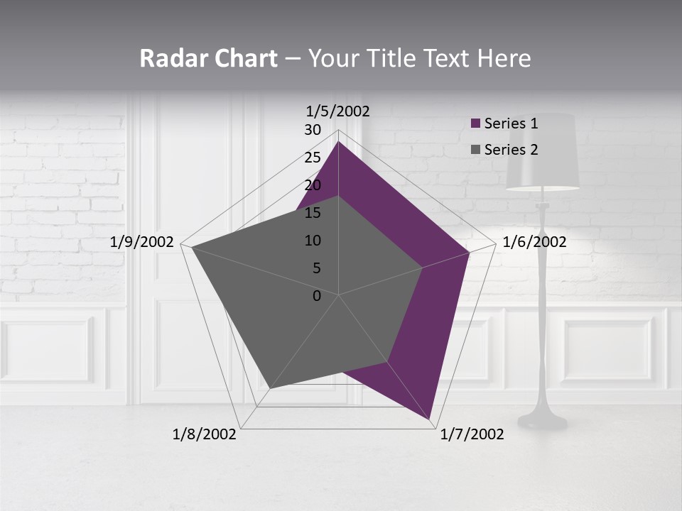 Stained Cement Building PowerPoint Template