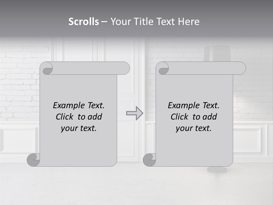 Stained Cement Building PowerPoint Template