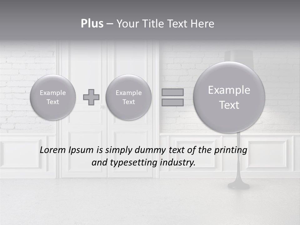 Stained Cement Building PowerPoint Template