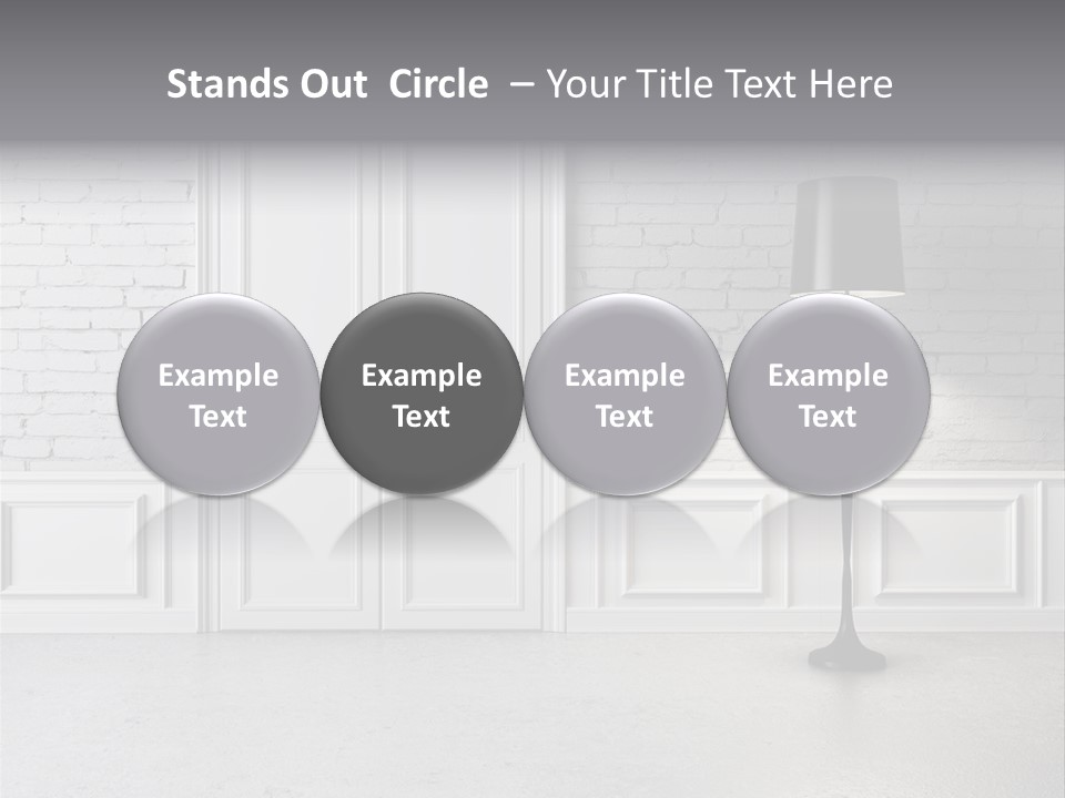 Stained Cement Building PowerPoint Template