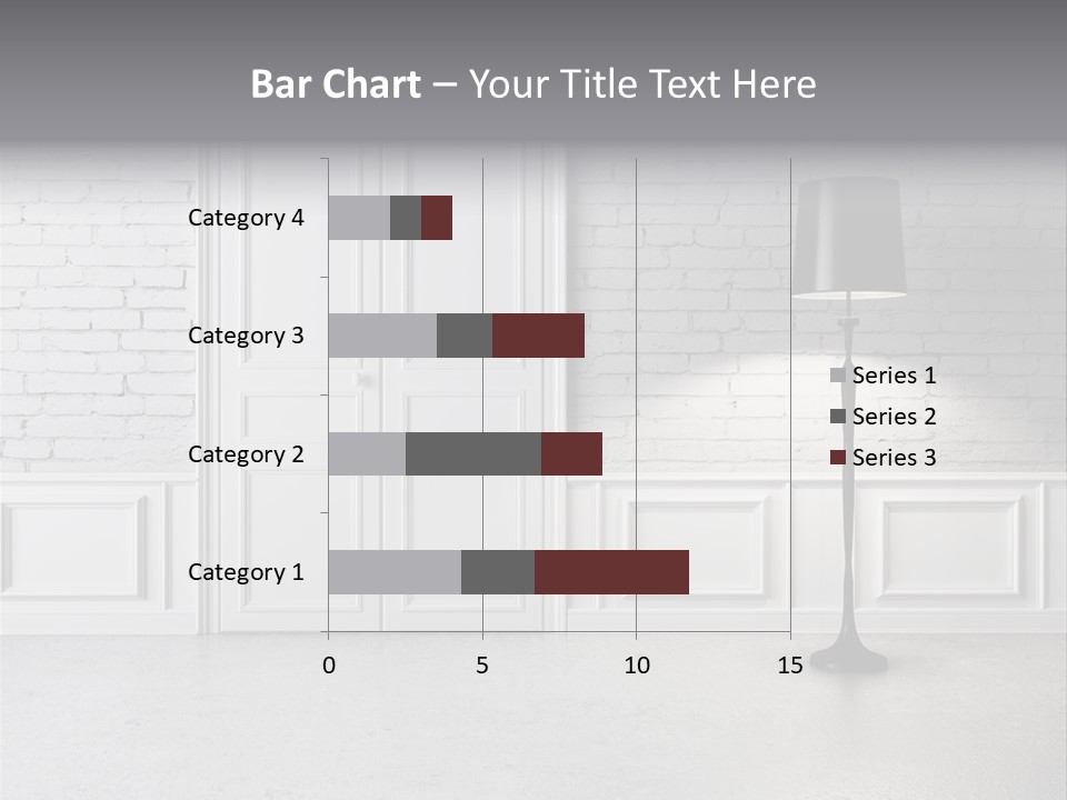 Stained Cement Building PowerPoint Template