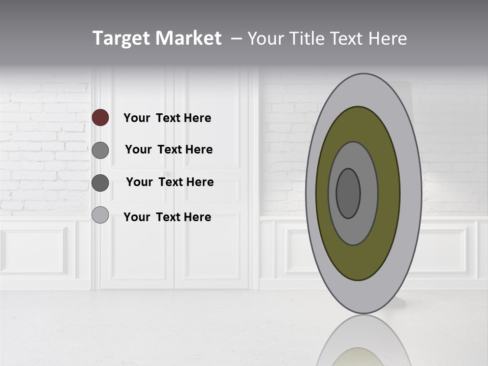 Stained Cement Building PowerPoint Template