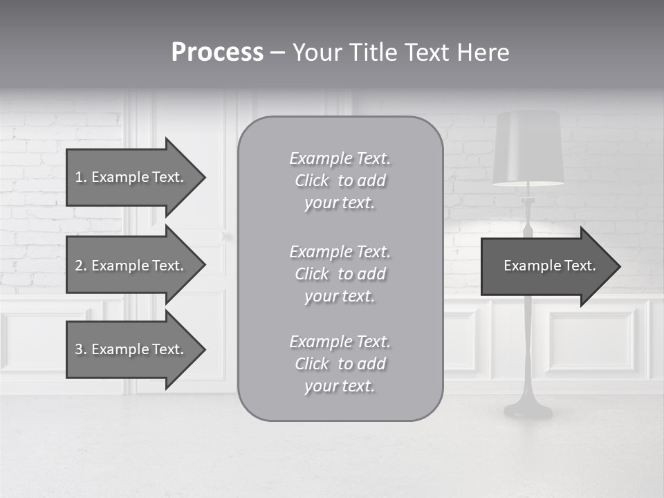 Stained Cement Building PowerPoint Template