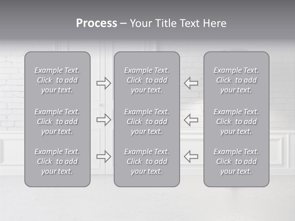 Stained Cement Building PowerPoint Template