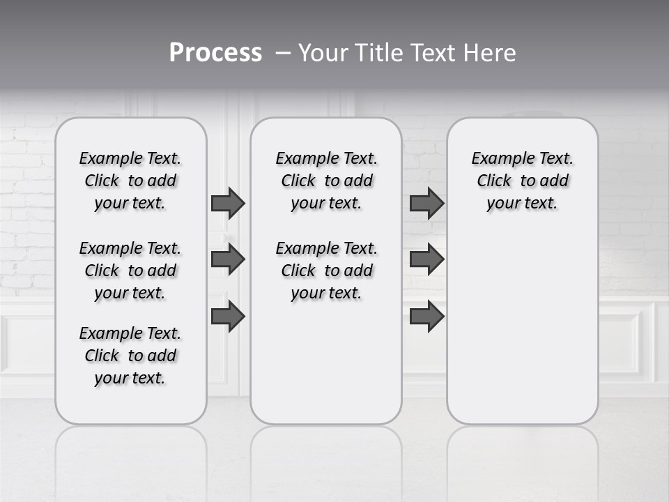 Stained Cement Building PowerPoint Template