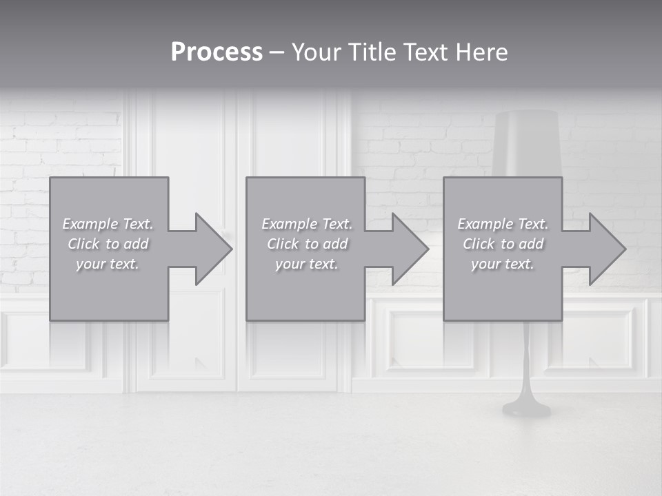 Stained Cement Building PowerPoint Template