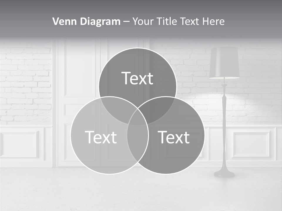 Stained Cement Building PowerPoint Template