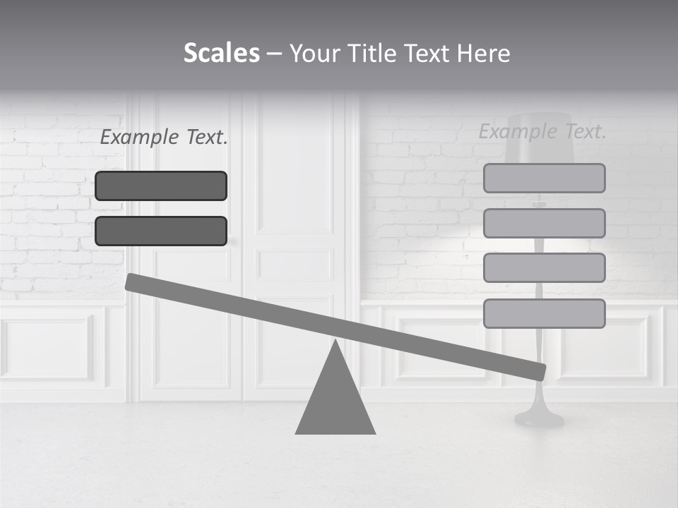 Stained Cement Building PowerPoint Template