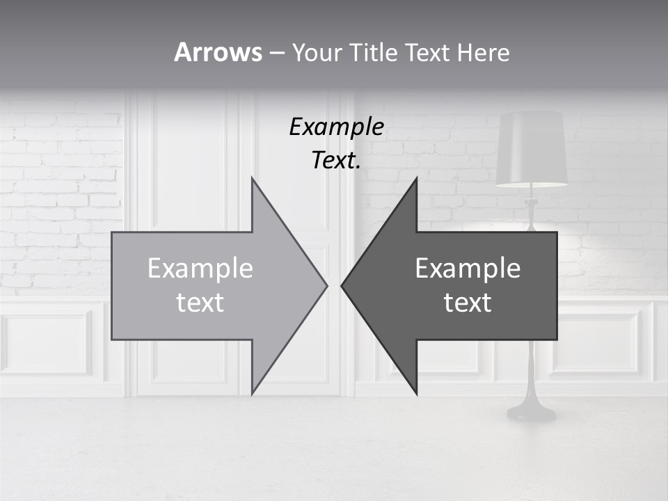 Stained Cement Building PowerPoint Template