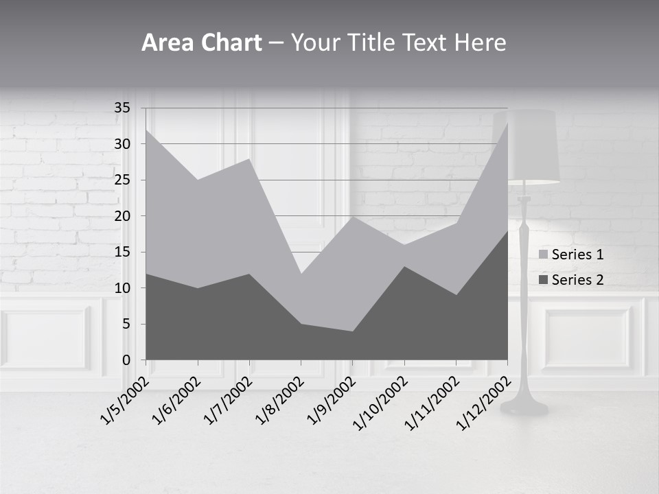 Stained Cement Building PowerPoint Template
