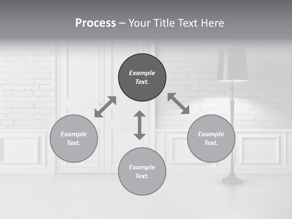 Stained Cement Building PowerPoint Template