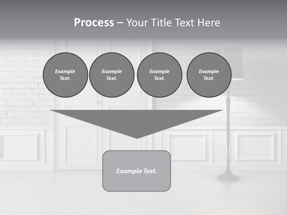 Stained Cement Building PowerPoint Template