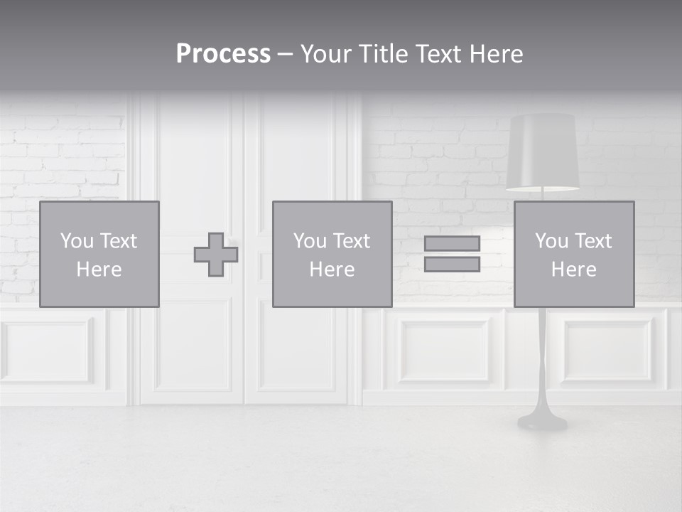 Stained Cement Building PowerPoint Template