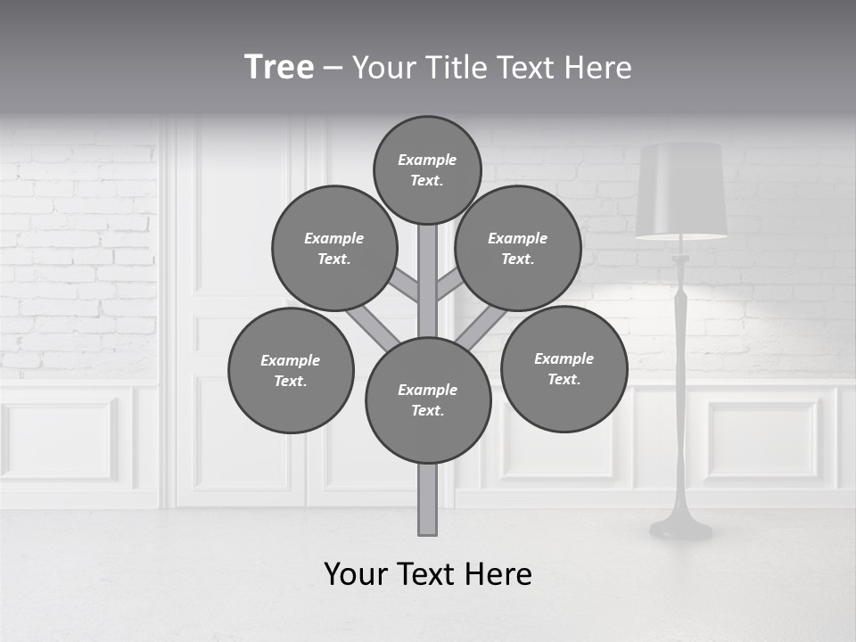 Stained Cement Building PowerPoint Template