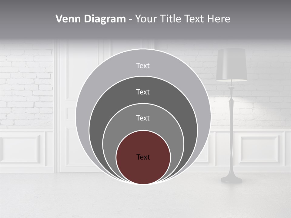 Stained Cement Building PowerPoint Template