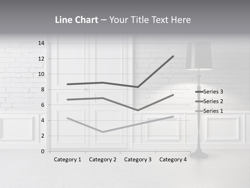 Stained Cement Building PowerPoint Template