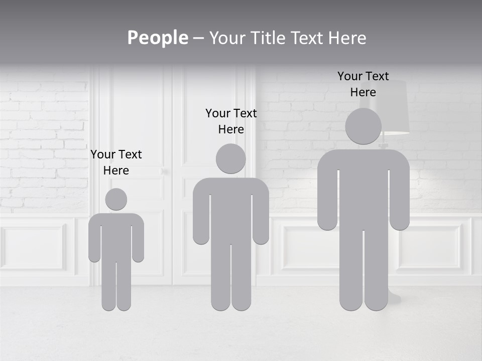 Stained Cement Building PowerPoint Template