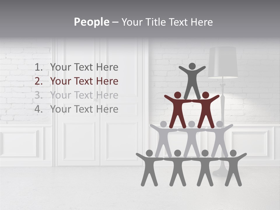 Stained Cement Building PowerPoint Template