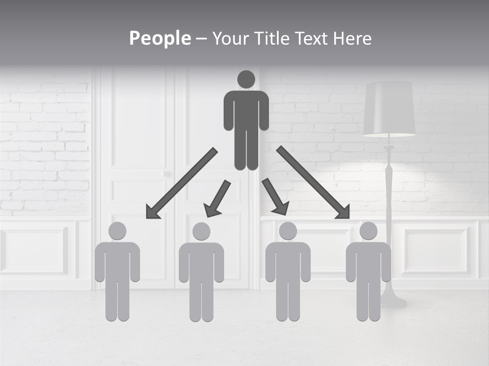 Stained Cement Building PowerPoint Template