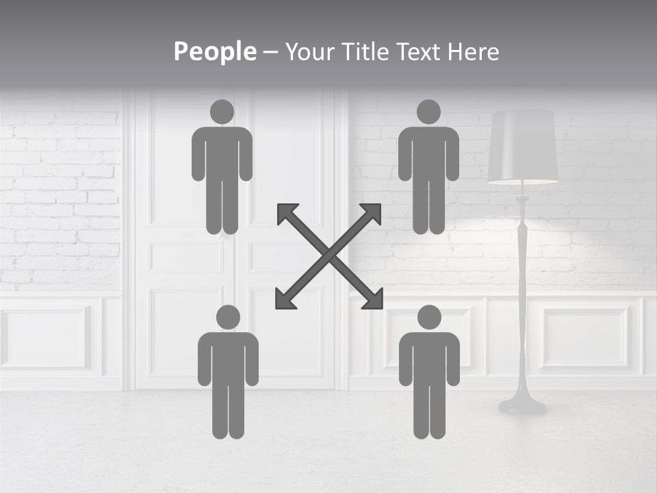 Stained Cement Building PowerPoint Template