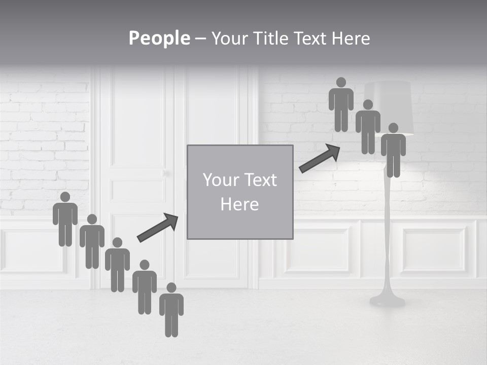 Stained Cement Building PowerPoint Template