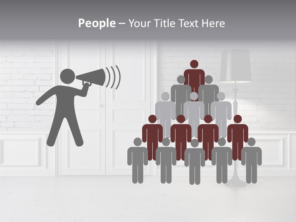 Stained Cement Building PowerPoint Template