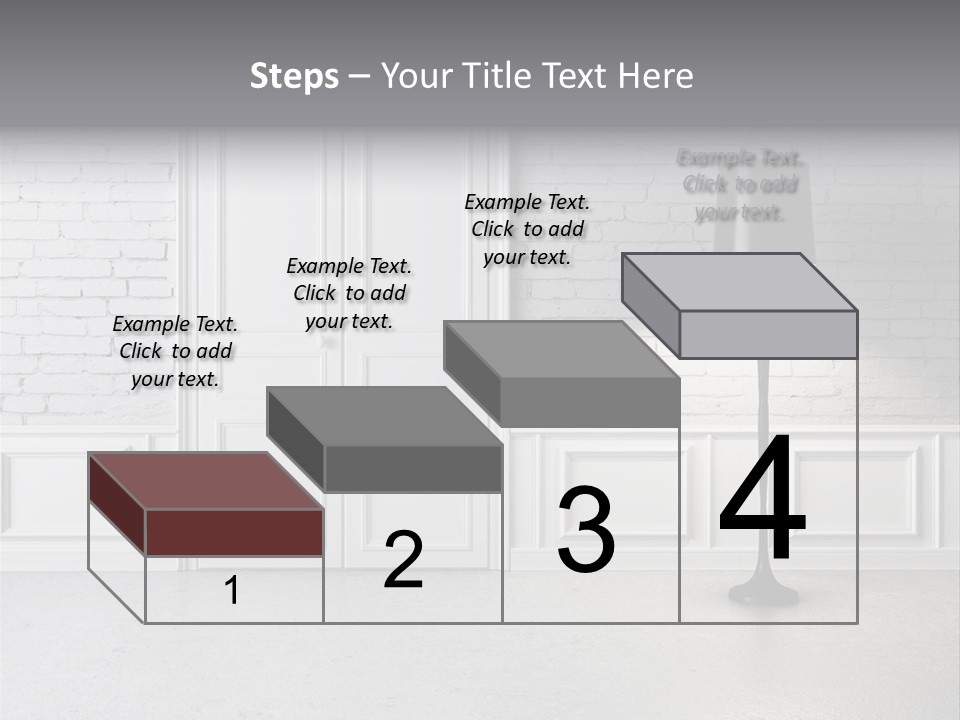Stained Cement Building PowerPoint Template