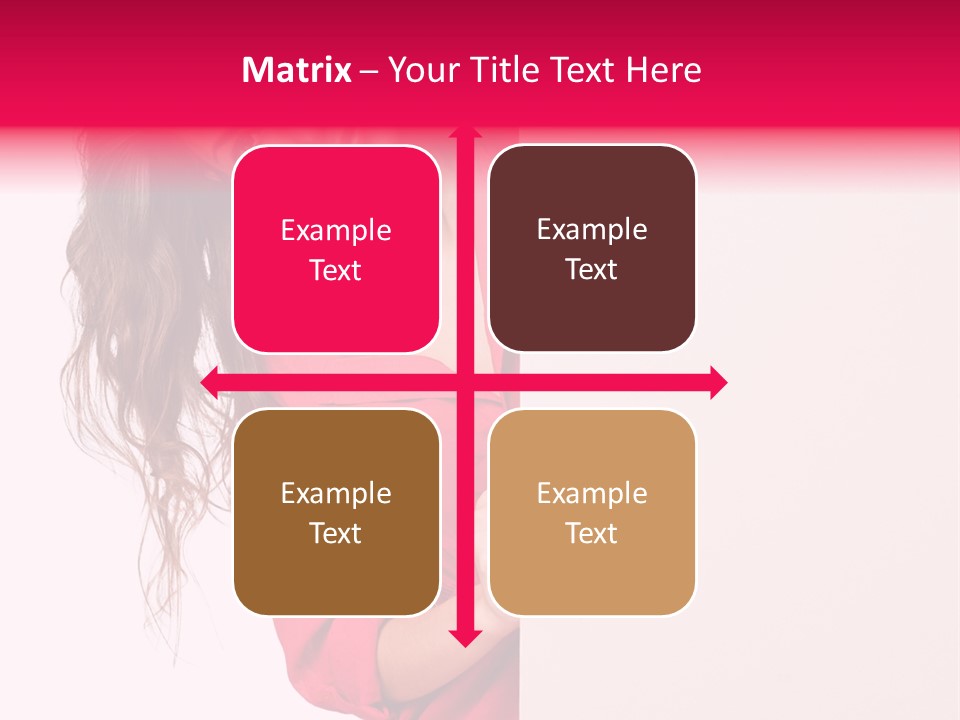 Posing Happy Hispanic PowerPoint Template