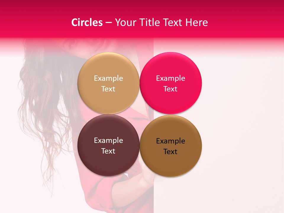 Posing Happy Hispanic PowerPoint Template