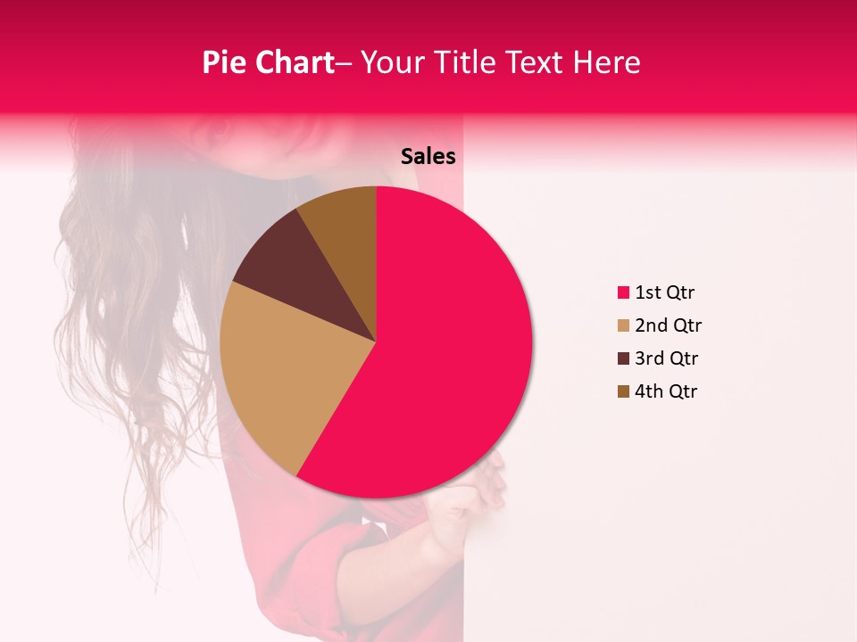 Posing Happy Hispanic PowerPoint Template