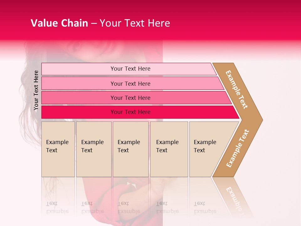 Posing Happy Hispanic PowerPoint Template