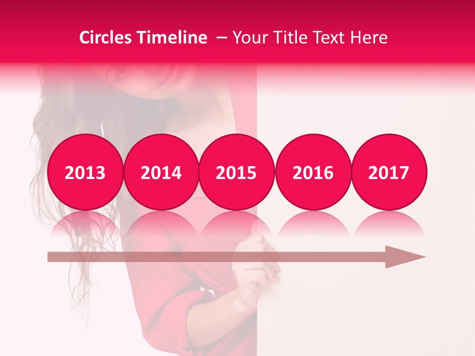 Posing Happy Hispanic PowerPoint Template