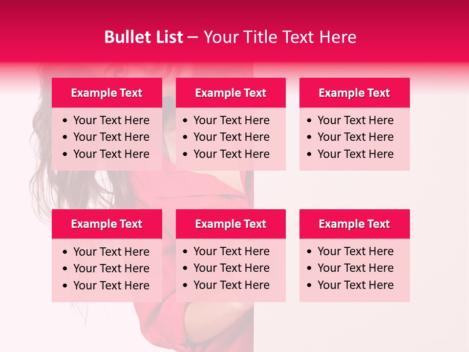 Posing Happy Hispanic PowerPoint Template