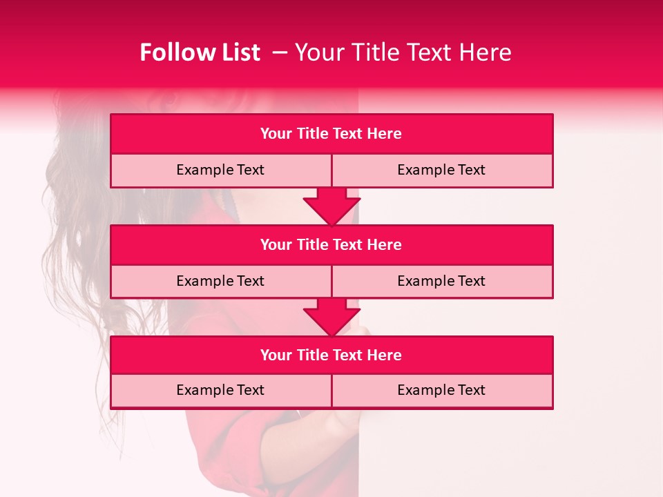 Posing Happy Hispanic PowerPoint Template