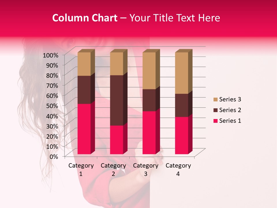 Posing Happy Hispanic PowerPoint Template