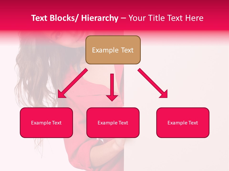Posing Happy Hispanic PowerPoint Template