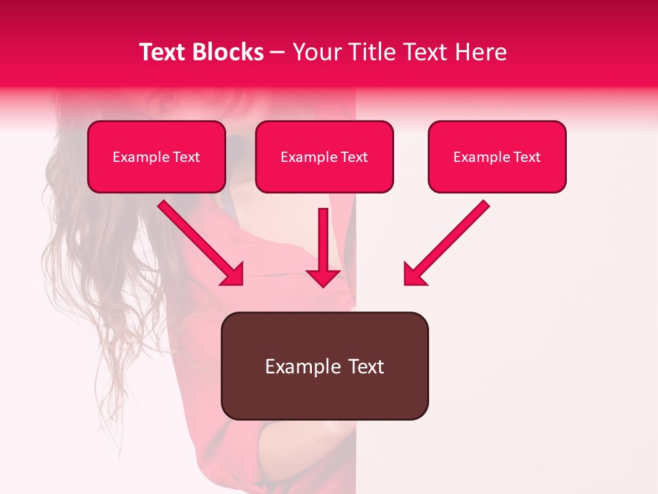 Posing Happy Hispanic PowerPoint Template