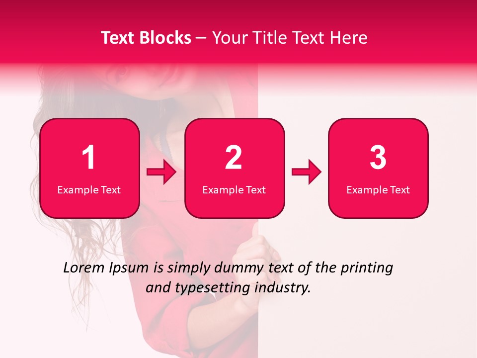 Posing Happy Hispanic PowerPoint Template