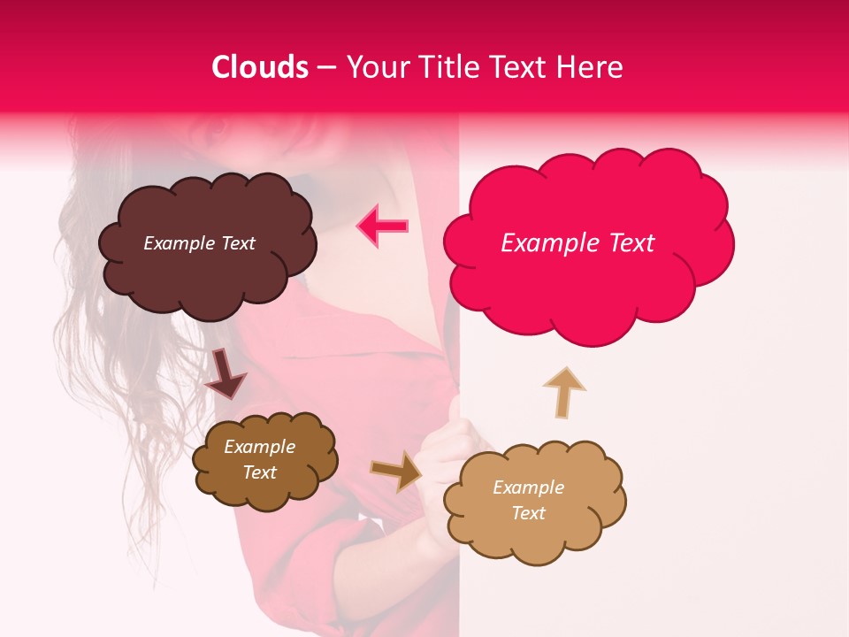 Posing Happy Hispanic PowerPoint Template