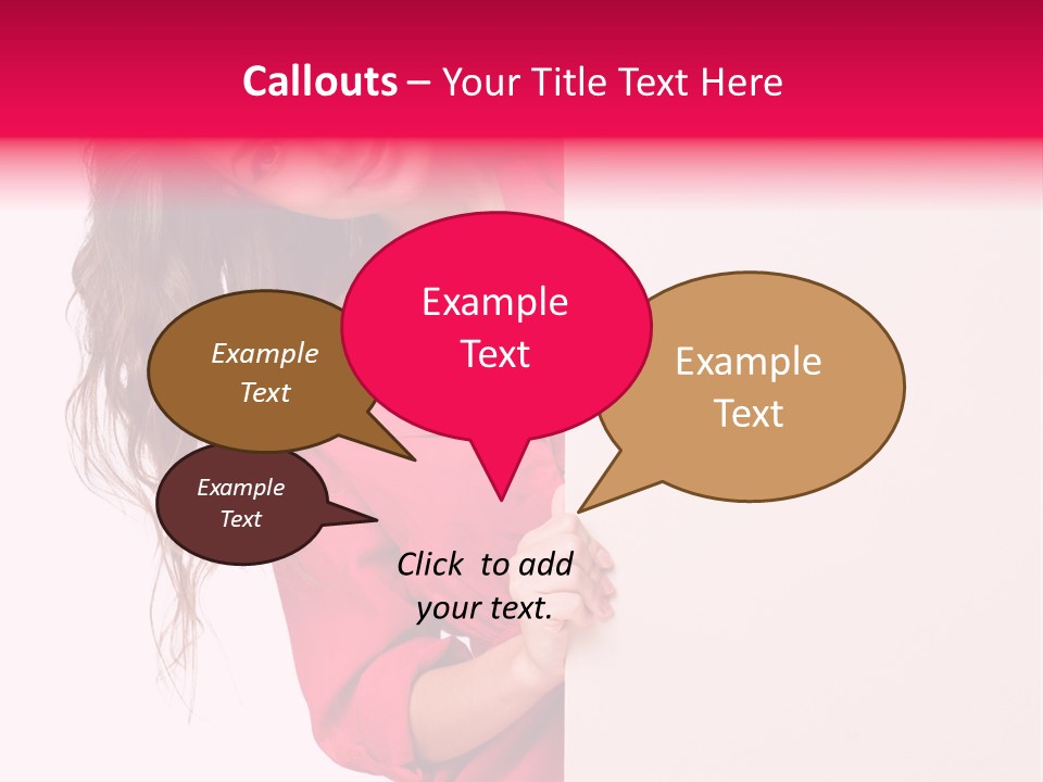 Posing Happy Hispanic PowerPoint Template